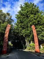 Maoristatuen in Te Puia