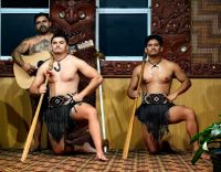 Zeremonie der Maori in Rotorua