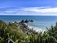 Felsformationen am Wanderweg Cape Foulwind