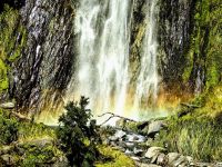 Regenbogen am Thunder Creek Fall