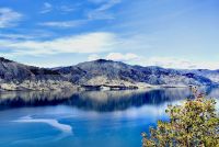 Lake Hawea in Herbstfarben