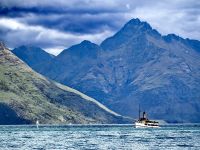 Die TSS Earnslow auf dem Wakatipu See in Queenstown