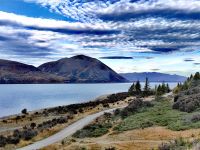 Blick aus unseren Zimmern am Lake Ohau