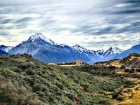 Die Blicke sind heute einmalig, Mount Cook im Mackenzie Valley