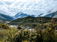 Über drei Hängebrücken balancieren wir heute im Mount Cook Nationalpark