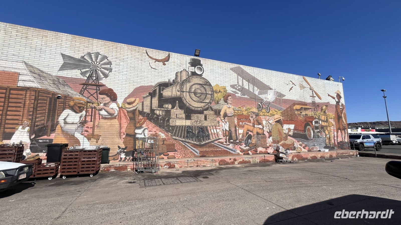 Wandmalerei in Allice Springs