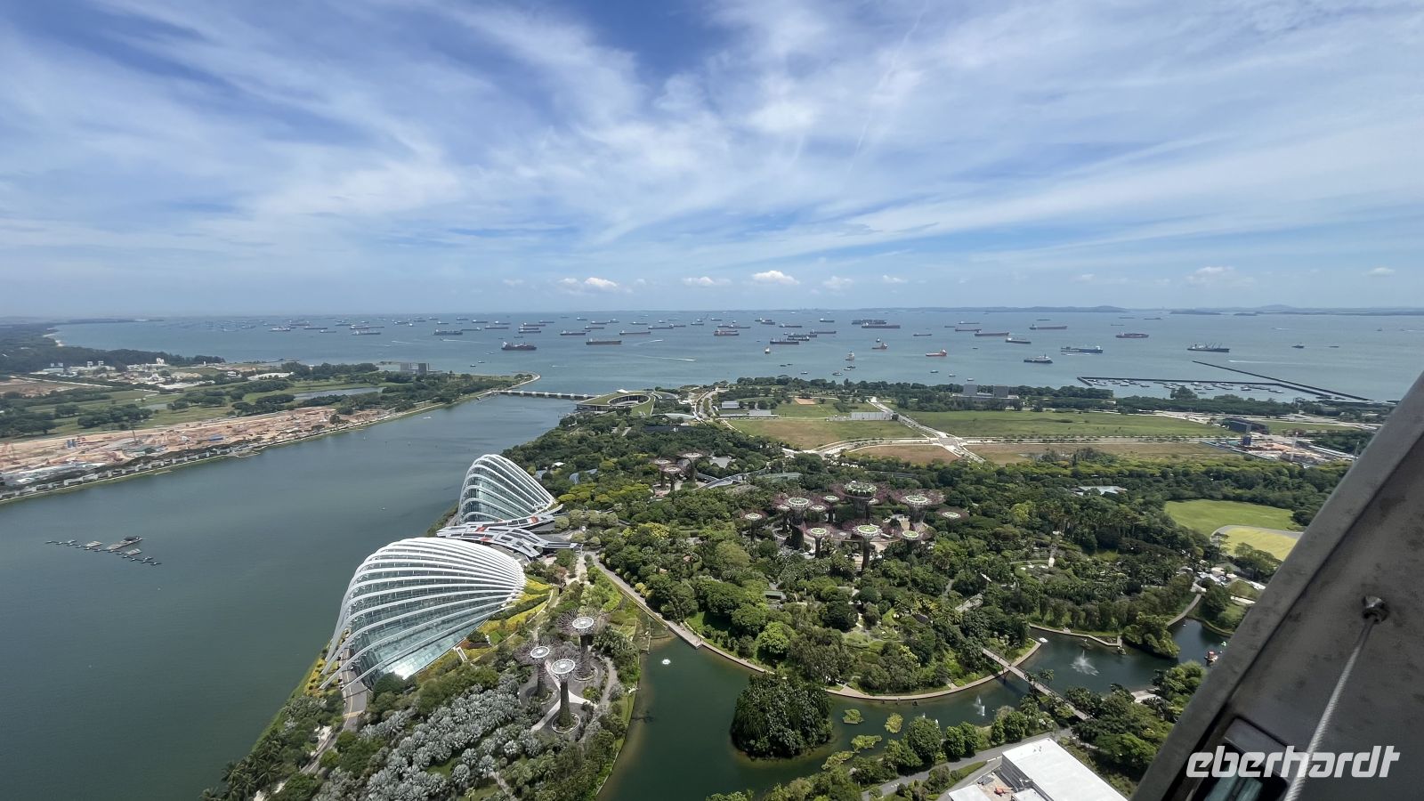 Ausblick vom Marina Bay Sands Hotel