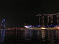 Bootstour in Singapur mit Lasershow am Marina Bay Sands Hotel