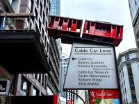 Mit der Standseilbahn kann man auf den Hausberg von Wellington fahren
