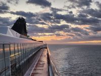 Sonnenuntergang Schiff