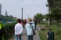 Spaziergang durch den Park der Liebe in Lima