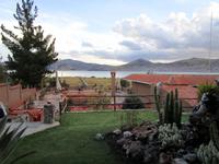 Unser Zimmerblick auf den Titicacasee