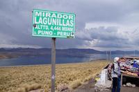 Über dem Lagunillas-See auf 4.444 m über NN