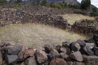 Rest eines Lagerhauses in Raqchi