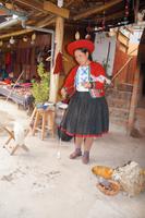 Arbeit mit der Fallspindel