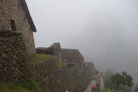 Nebel in Machu Picchu
