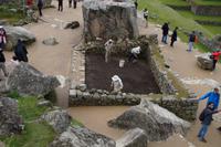 Instandhaltungsarbeiten in Machu Picchu