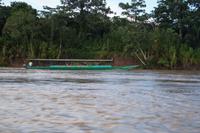 Der Verkehr im Regenwald führt über die Wasserstraßen