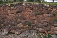 Mörtellose Mauer in Chinchero