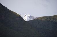 Verschneite Gipfel vom Valle Sagrado aus gesehen 