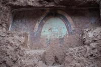 Fresko im Palast des Sayri Túpac, eines spanierfreundlichen Inka