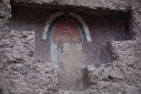 Fresko im Palast des Sayri Túpac, eines spanierfreundlichen Inka