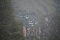 Siedlung von Machu Picchu aus gesehen