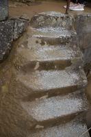 Aus einem Granit gehauene Treppe in Machu Picchu