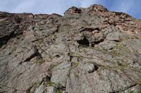 Kletterer versuchen die Sky Lodge zu erreichen