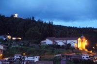 Blick zur Christusfigur von Cuzco