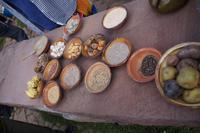 Kartoffeln („normale“, roh zu essende, gefriergetrocknete), Heilerde, Chinoa...