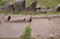 Bearbeiteter Stein, Sonnentempel Sillustani 
