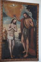 Taufe Jesu, Gemälde der Schule von Cuzco in der Casa de Aliaga