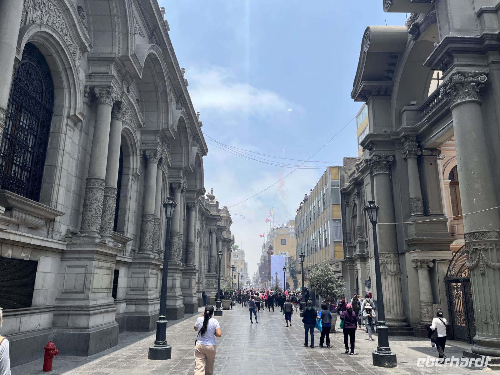 Feuerwerk in den Straßen