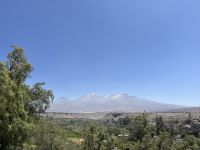 Blick auf den Vulkan Chachani