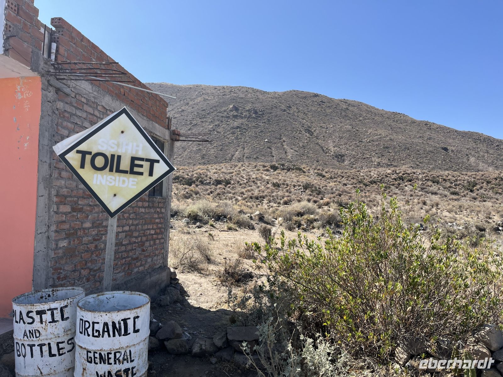 Toilettenstopp auf dem Weg ins Colca Tal