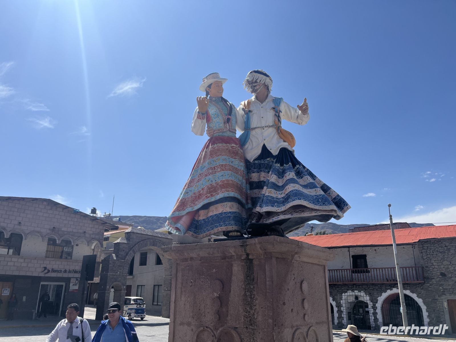 Tanzendes Paar in Chivay