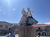 Tanzendes Paar in Chivay