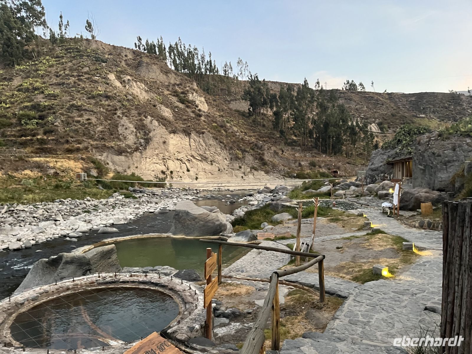 Thermalbecken in der Colca Lodge