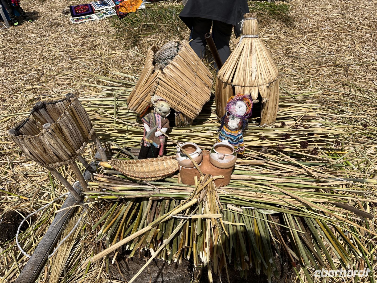 Miniatur der Uros Inseln