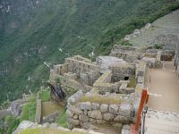 Oft sieht man Gebäude in Machu Picchu über 