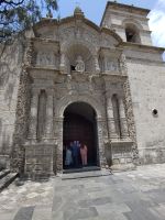 Die Fassade der Täuferkirche von Yanahaura (Arequipa) im Andenbarock &ndash; &copy; Andreas Böcker (Eberhardt TRAVEL)
