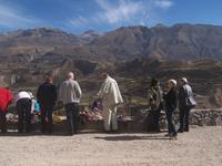 Souvenirstand am Rio Colca