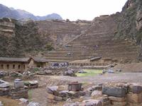 Die Terrassenanlage in Ollantaytambo