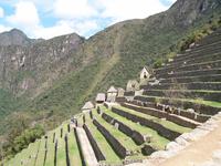 Die Terrassen in Machu Picchu