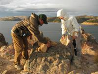 Sonnenuntergang überm Titicacasee