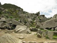 Steinbruch in Machu Picchu