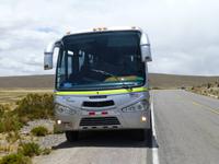 Unser Bus auf dem Weg zum Colca Tal
