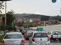 Cusco Abendverkehr