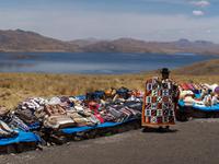 Souvenirstand bei den Lagunas Lagunillas